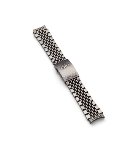 Aged stainless steel bracelet